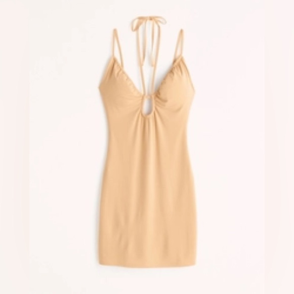 Abercrombie Strappy Cutout Orange Dress
